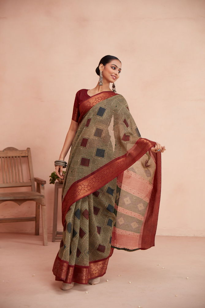 Sr Meera Queen Chanderi Saree Catalog